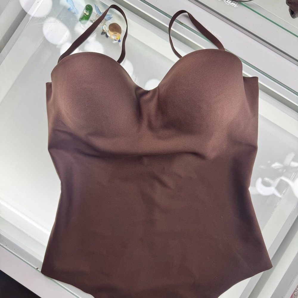 SKIMS cocoa underwire bodysuit